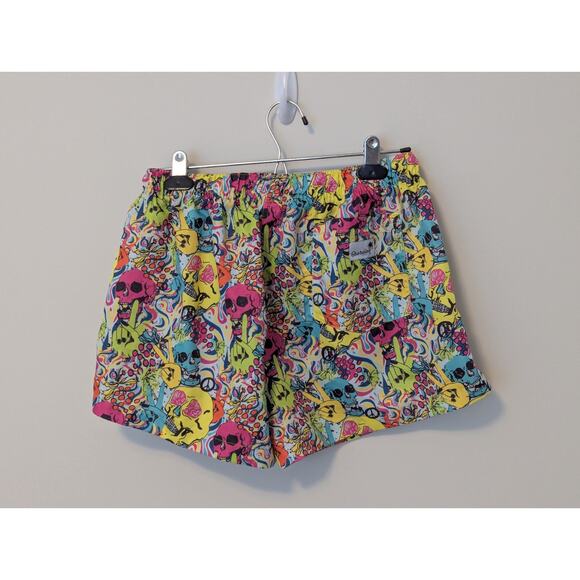 Boardies Skull Grillz Swim Board Shorts Unlined W/ Pockets Size Large - Picture 3 of 9